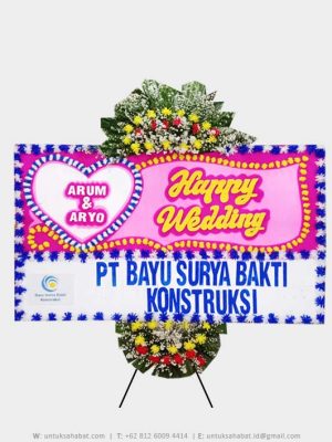 Karangan Bunga Wedding 06