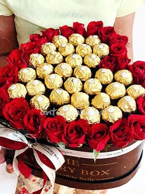 Chocolaty Heart of Roses