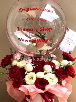 Rose Congratulation Air Ballon