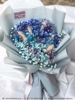 Blue Baby Breath Bouquet