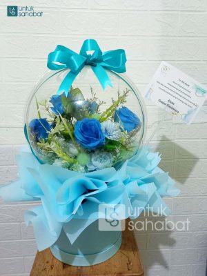 Blue Rose Balon Flower