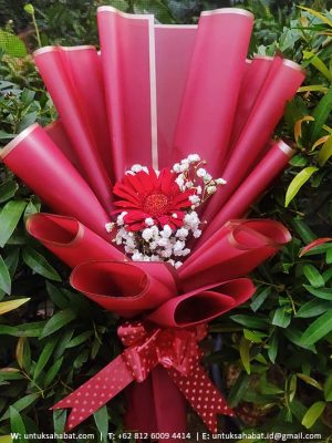 Buket Satu Tangkai Gerbera