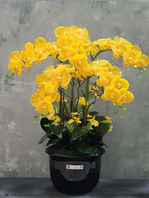Bunga Artificial Anggrek Kuning
