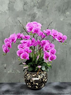 Bunga Artificial Anggrek Ungu