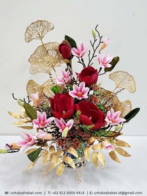 Bunga Artificial Pink Lily