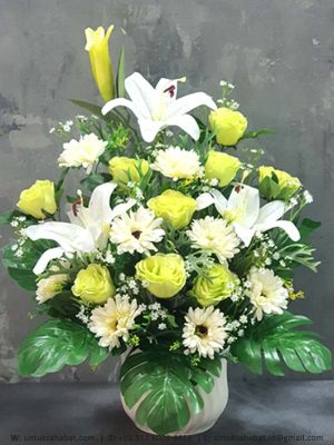 Bunga Artificial Yellow Rose