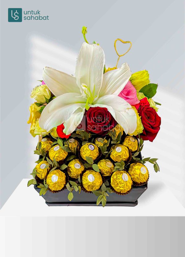 Fresh Flower Gift Box Pelaihari 4