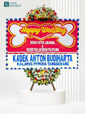 KARANGAN BUNGA WEDDING 01