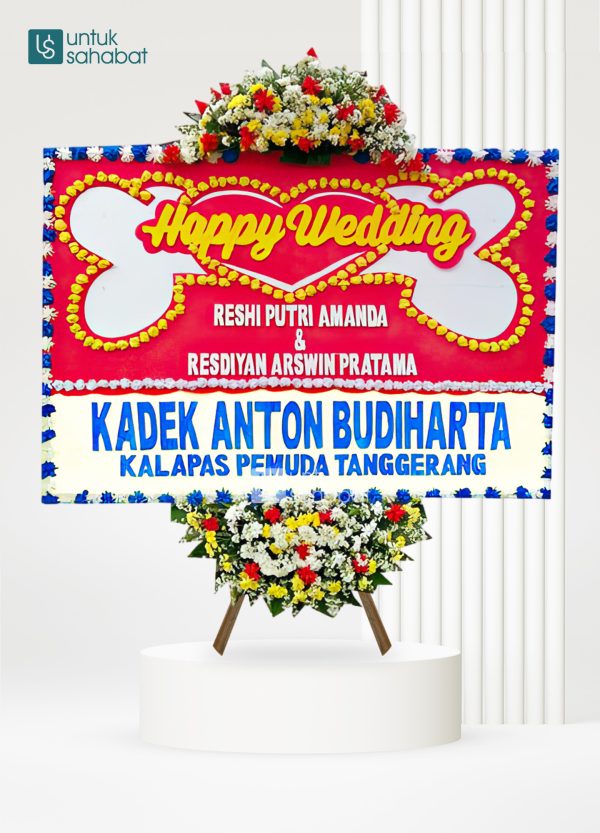 KARANGAN BUNGA WEDDING 01