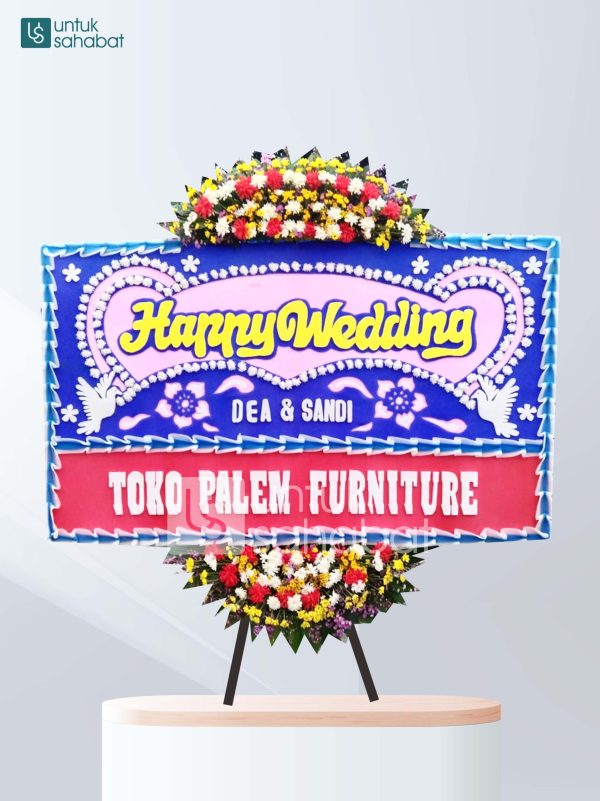 Karangan Bunga Wedding Cianjur 08