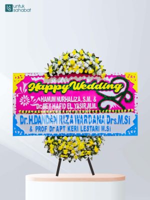 Karangan Bunga Wedding Garut 01