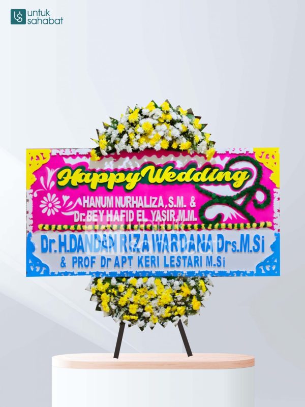 Karangan Bunga Wedding Garut 01