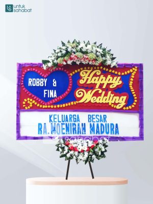Karangan Bunga Wedding Harapan Indah 01