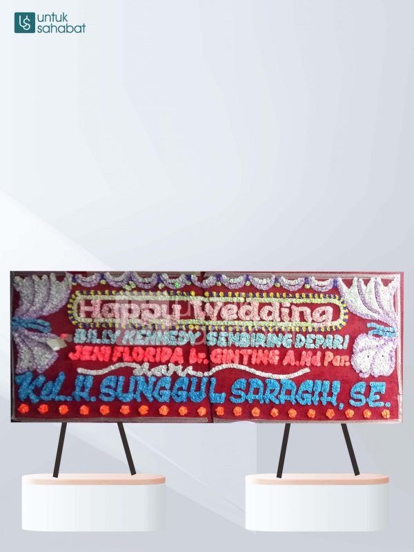 Karangan Bunga Wedding Karo 01