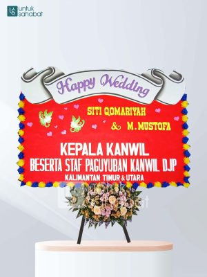 Karangan Bunga Wedding Lumajang 01