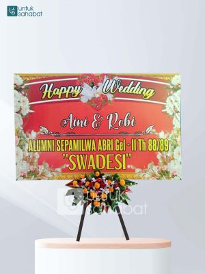 Karangan Bunga Wedding Malang 01