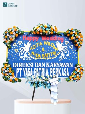 Karangan Bunga Wedding Mataram 01