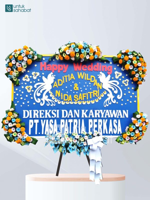 Karangan Bunga Wedding Mataram 01