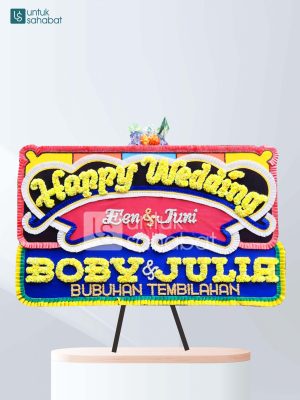 Karangan Bunga Wedding Padang 02