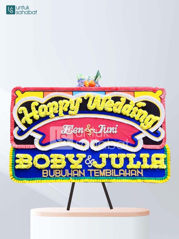Karangan Bunga Wedding Padang 02