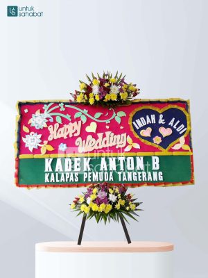 Karangan Bunga Wedding Palembang 01