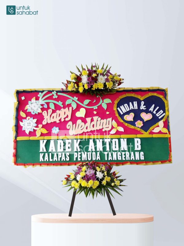 Karangan Bunga Wedding Palembang 01