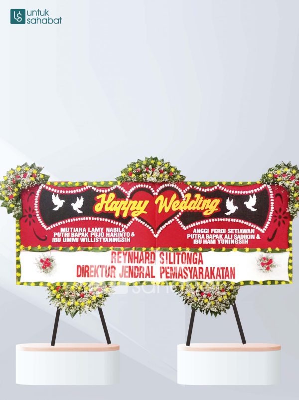 Karangan Bunga Wedding Premium 02