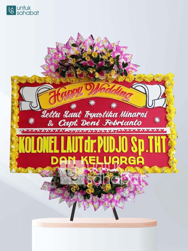 Karangan Bunga Wedding Solo 01
