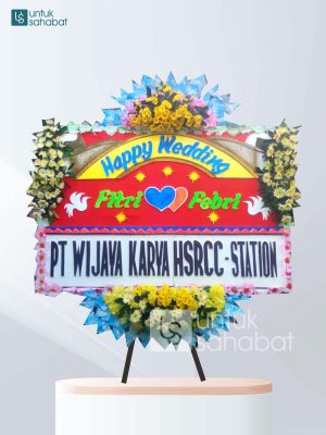 Karangan Bunga Wedding Sragen 01