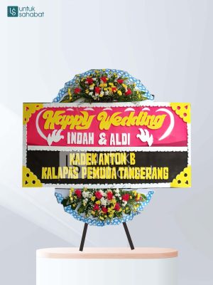 Karangan Bunga Wedding Sumedang 01