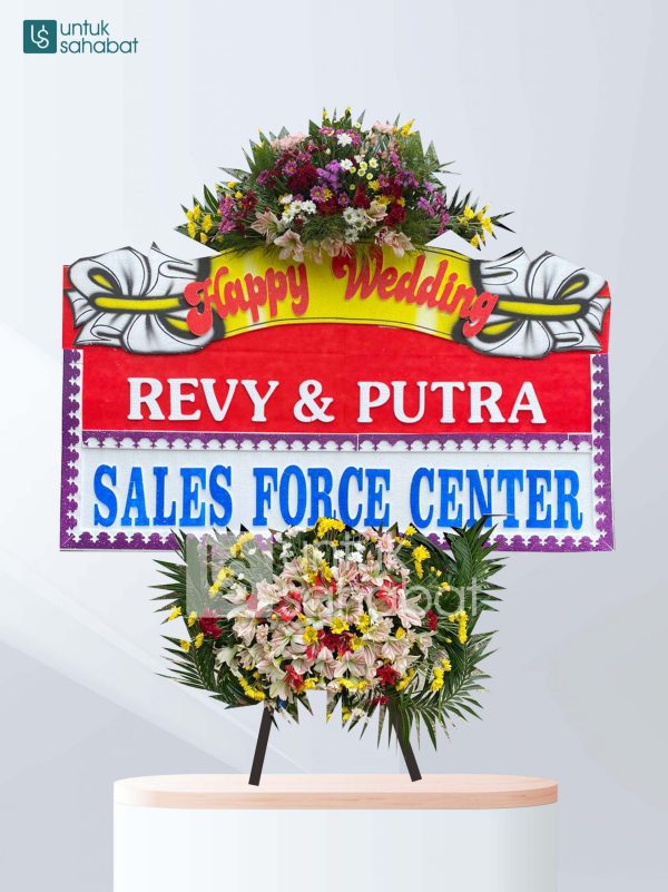 Karangan Bunga Wedding Wonosari 01