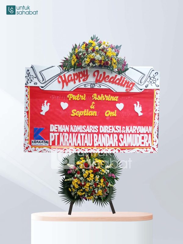 Karangan Bunga Wedding Wonosari 02