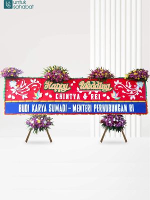 Papan Bunga Wedding Premium Palembang 1