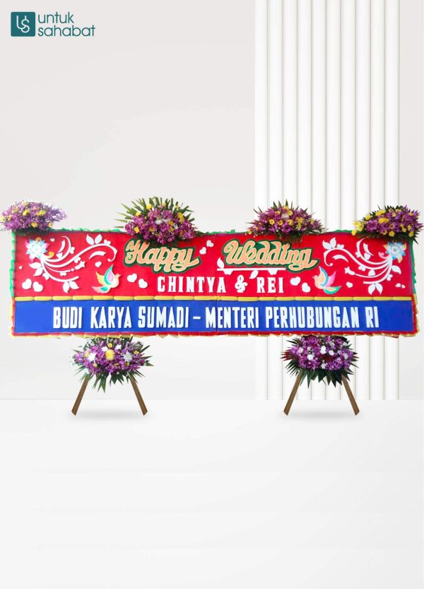 Papan Bunga Wedding Premium Palembang 1