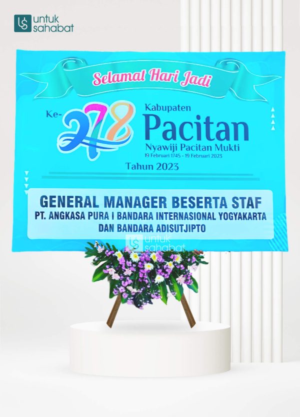 Papan Congratulation Pacitan 1