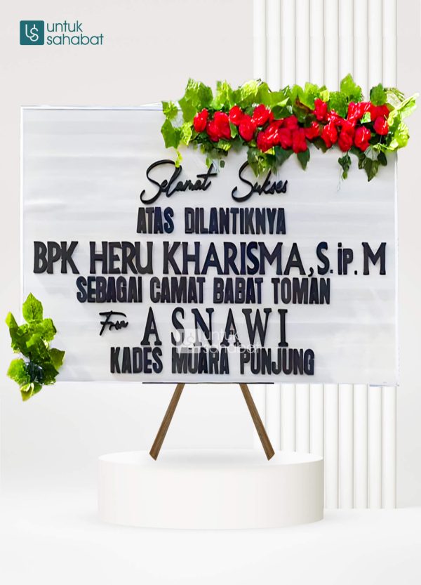 Papan Kayu Congratulation Banyuasin 1