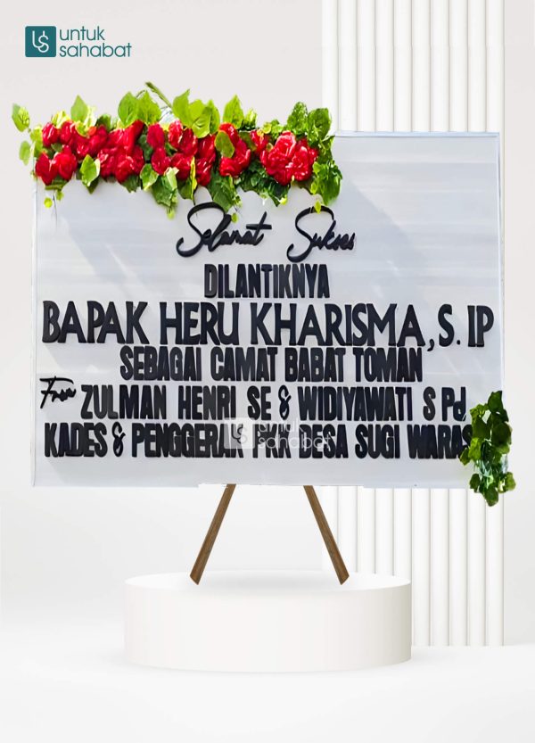 Papan Kayu Congratulation Musi 2