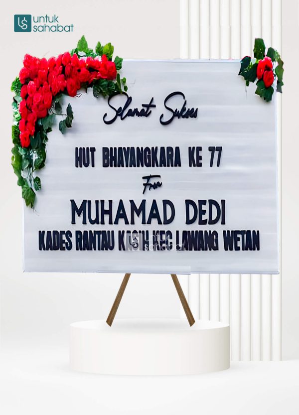 Papan Kayu Congratulation Musi 3