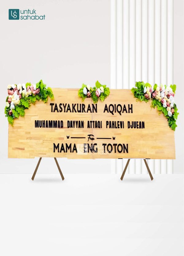 Papan Kayu Congratulation Musi 7