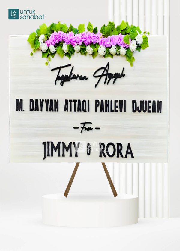 Papan Kayu Congratulation Musi 8
