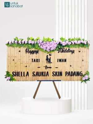 Papan Kayu Wedding Agam 3