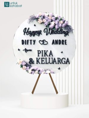 Papan Kayu Wedding Agam 4