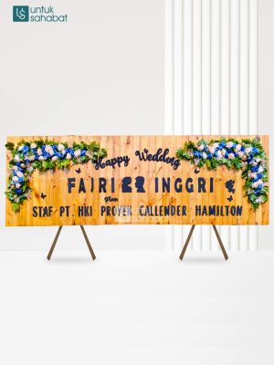 Papan Kayu Wedding Bangkinang 2