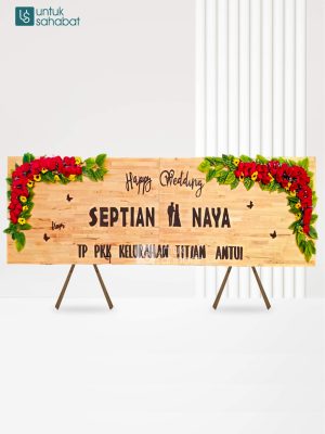 Papan Kayu Wedding Bangkinang 4