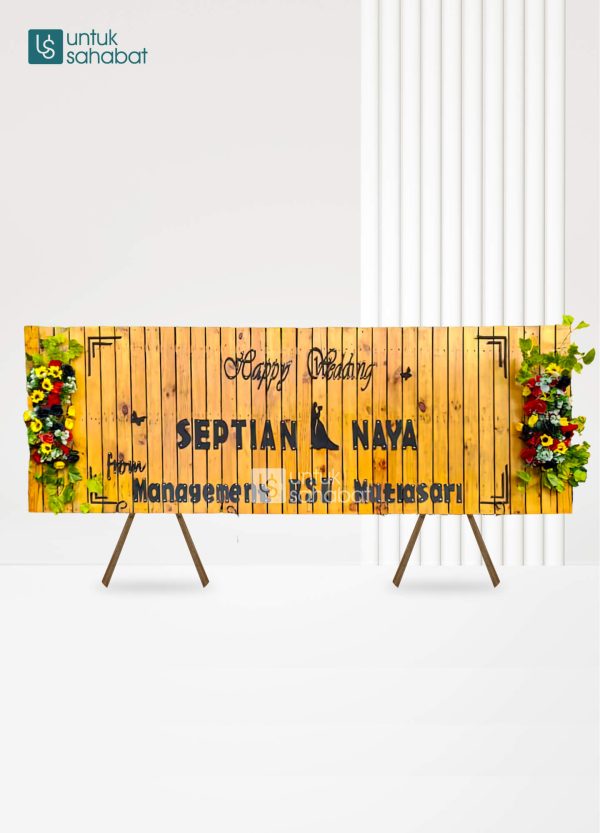 Papan Kayu Wedding Bangkinang 5