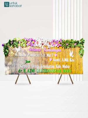 Papan Kayu Wedding Musi 10