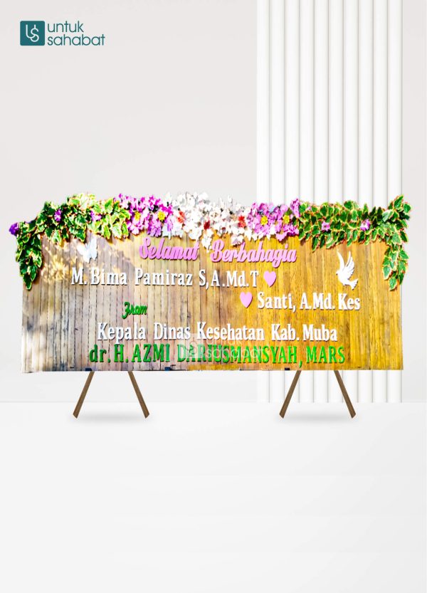 Papan Kayu Wedding Musi 10