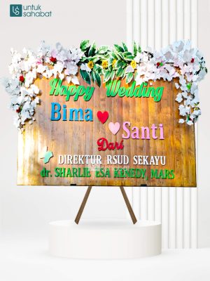 Papan Kayu Wedding Musi 11