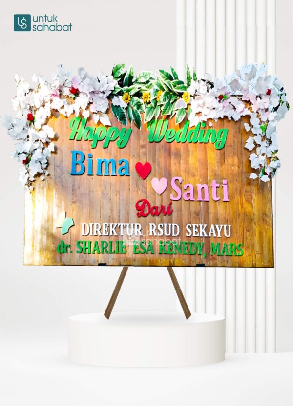 Papan Kayu Wedding Musi 11