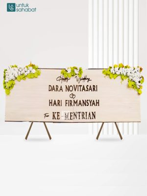 Papan Kayu Wedding Musi 8